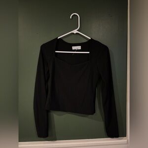 Elegant Black Long Sleeve Top